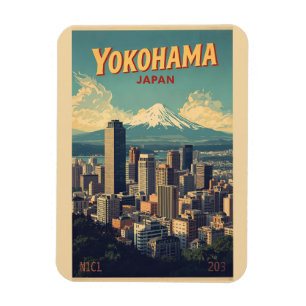 Magnet Flexible Cadeaux de la Chinatown de la ville vintage de Yok