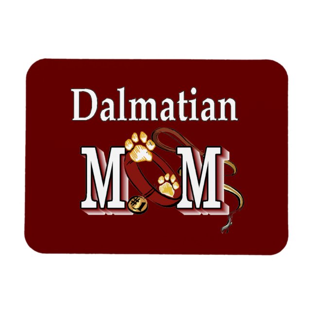 Magnet Flexible Cadeaux de maman dalmate (Horizontal)