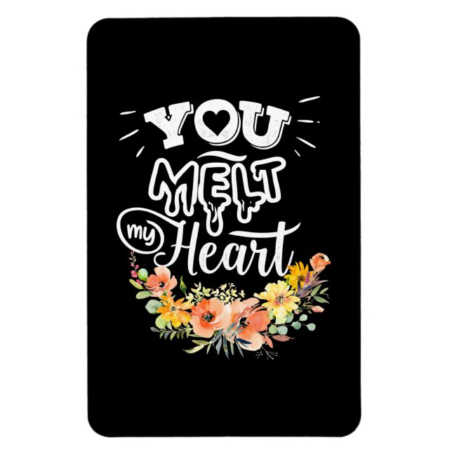Magnet Flexible Cadeaux de mariage | Vous Faites Fondre Mon Cœur (Vertical)