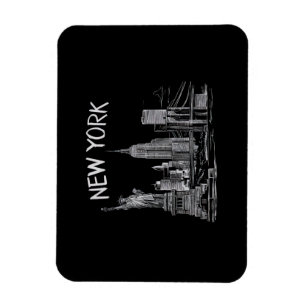 Magnet Flexible Cadeaux de New York pour hommes femmes NY Ville Vi