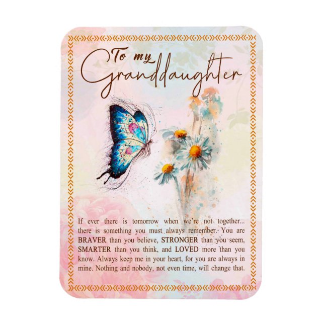 Magnet Flexible Cadeaux de petite fille | De la famille grand-mère (Vertical)