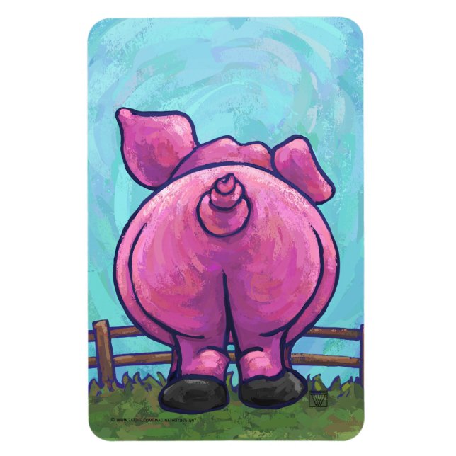 Magnet Flexible Cadeaux et accessoires de cochon (Vertical)
