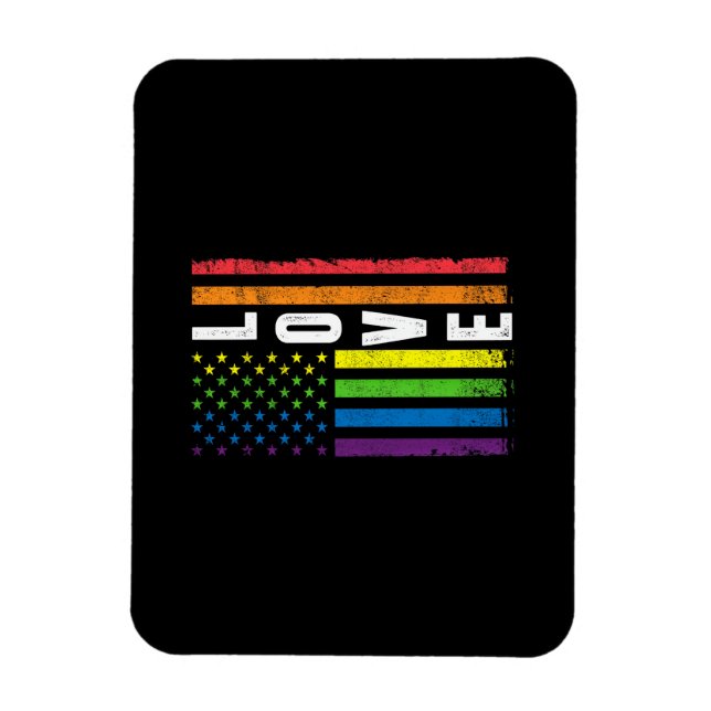 Magnet Flexible Cadeaux Gay Pride Hommes Femmes LGBT Drapeau Arc-e (Vertical)