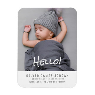 Magnet Flexible Cadeaux minimalistes pour bébé photo Keepsaké mode