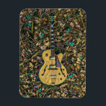 Magnet Flexible Cadeaux pour guitariste<br><div class="desc">Cette oeuvre de guitare vintage est adaptée aux joueurs de guitare qui aiment jouer de la guitare. elle peut être offerte en cadeau à un petit ami, une petite amie, ou un papa pour un anniversaire, une fête des pères ou une Saint-Valentin. Le design rétro propose des cadeaux vintages cool...</div>