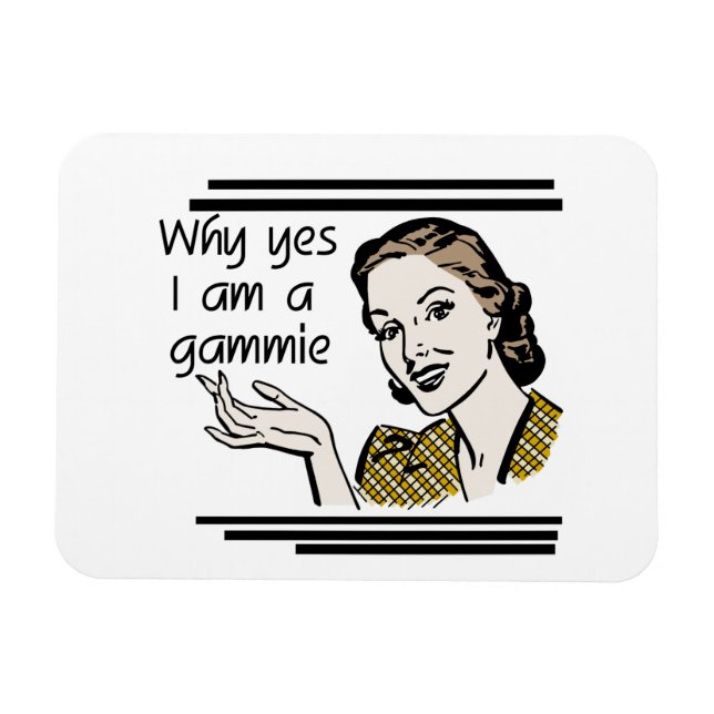 Magnet Flexible Cadeaux Retro Gammie (Horizontal)