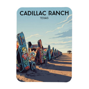 Magnet Flexible Cadillac Ranch Texas Travel