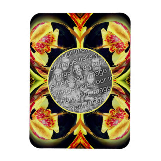 Magnet Flexible Cadre Abstrait Lily Floral Créez votre propre phot