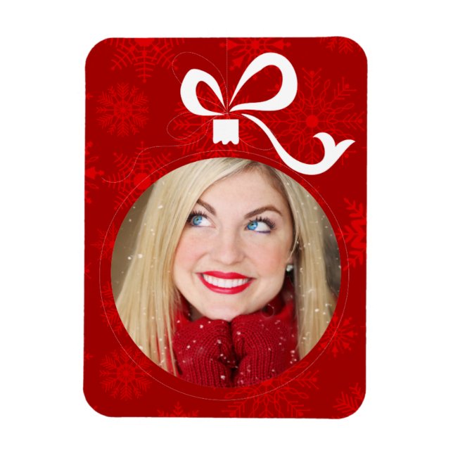 Magnet Flexible Cadre de bal de Noël personnalisable (Vertical)