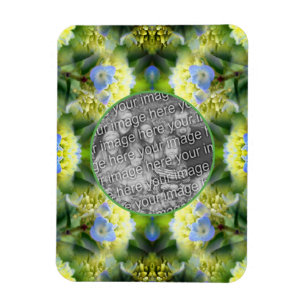 Magnet Flexible Cadre de fleurs Blue Hydrangea Créez votre propre