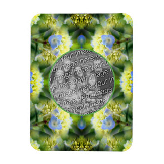 Magnet Flexible Cadre de fleurs Blue Hydrangea Créez votre propre