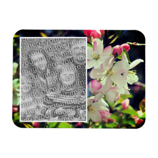 Magnet Flexible Cadre de fleurs du début du printemps Ajouter votr