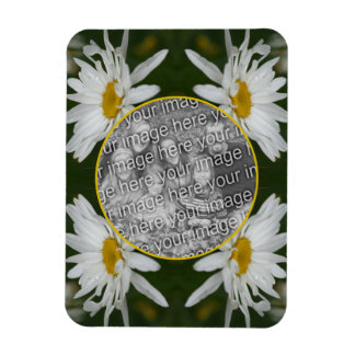 Magnet Flexible Cadre Fleur Blancs Ajouter Votre Propre Photo
