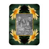 Cadre Fleur Jaune Faisée Ajouter Votre Photo