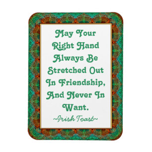 Magnet Flexible Cadre irlandais vintage de faux-tatted de pain