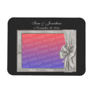 Magnet Flexible Cadre photo argent élégant personnalisé pour maria