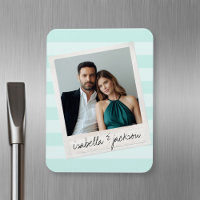 Cadre photo Instagram de mariage rétro Texte perso