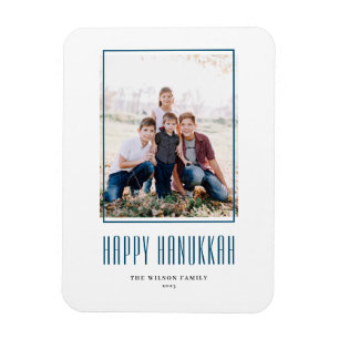 Magnet Flexible Cadre photo moderne Happy Hanoukka