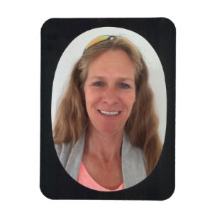 Magnet Flexible Cadre photo noir ovale
