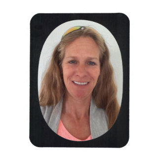 Magnet Flexible Cadre photo noir ovale