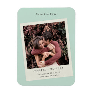 Magnet Flexible Cadre photo Retro Mint Enregistrer l'aimant Date