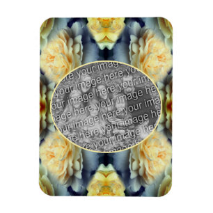 Magnet Flexible Cadres de gouttes de rose jaune Créez votre propre