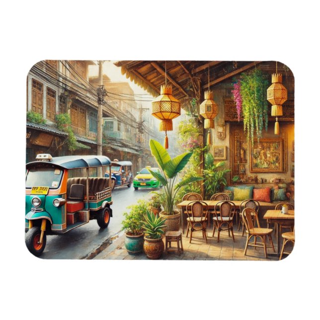 Magnet Flexible Café à Bangkok Thaïlande (Horizontal)
