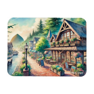 Magnet Flexible Café à Cannon Beach Oregon rue principale