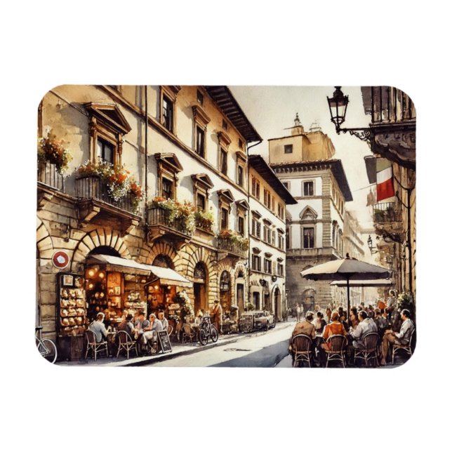 Magnet Flexible Café à Florence Italie (Horizontal)