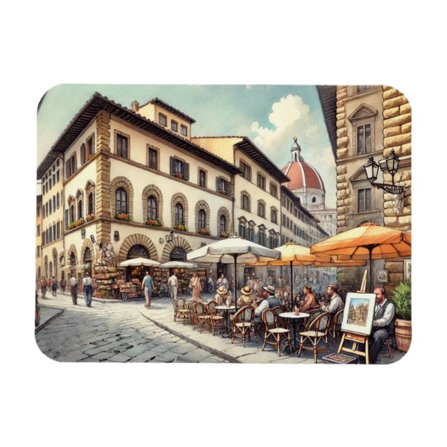 Magnet Flexible Café à Florence Italie (Horizontal)