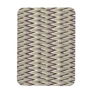 Magnet Flexible Café et Sage iKat ZigZag Motif