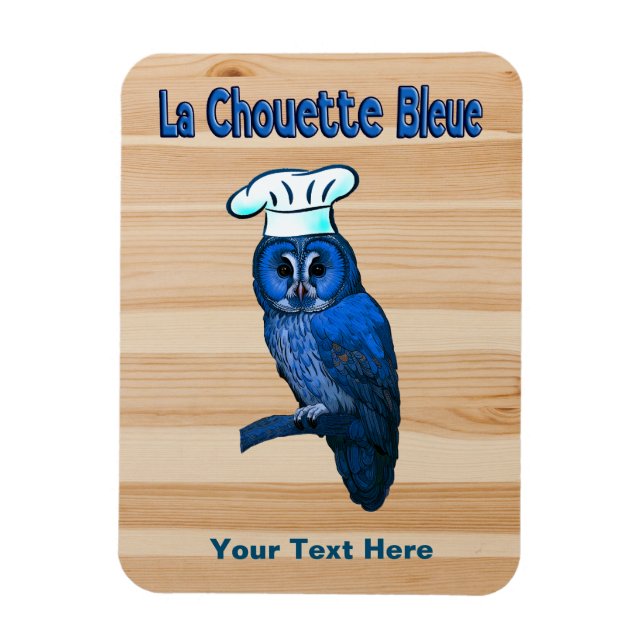 Magnet Flexible Café La Chouette Bleue (Vertical)