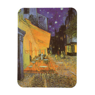 Magnet Flexible Café Terrasse à la nuit par Vincent van Gogh