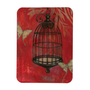 Magnet Flexible Cage à oiseaux décorative avec des papillons