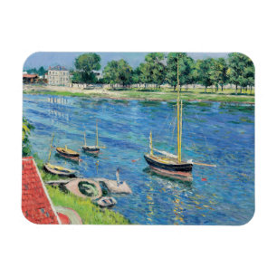 Magnet Flexible Caillebotte - La Seine à Argenteuil, Bateaux à l'a