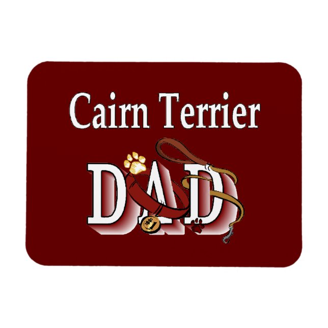 Magnet Flexible cairn terrier papa (Horizontal)