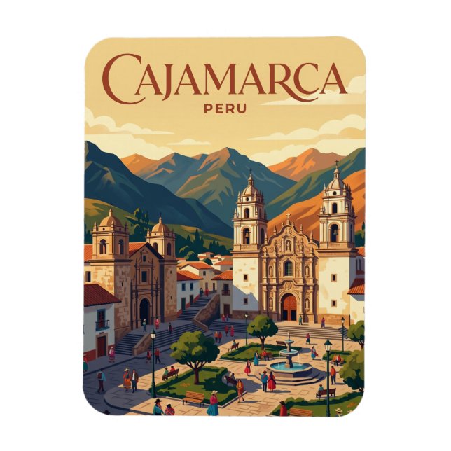 Magnet Flexible Cajamarca, Pérou Pérou (Vertical)