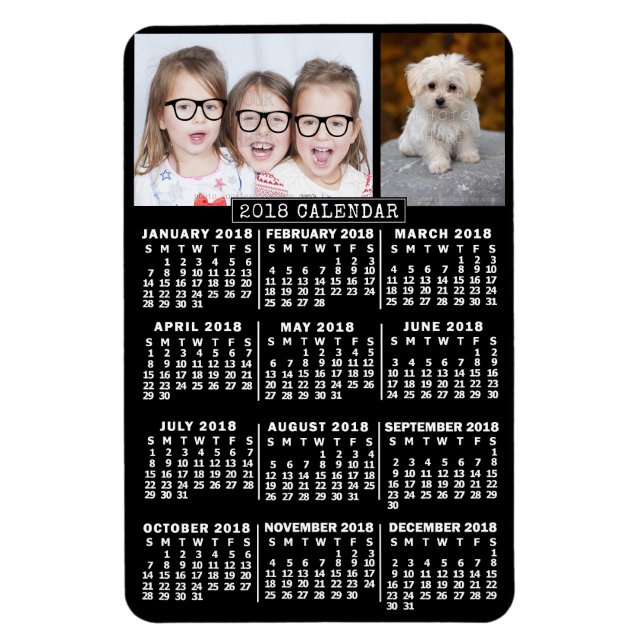 Magnet Flexible Calendrier 2018 (Voir la description pour la nouve (Vertical)