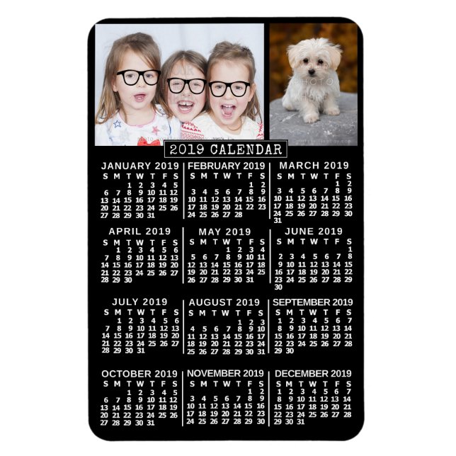Magnet Flexible Calendrier 2019 (Voir la description pour la nouve (Vertical)