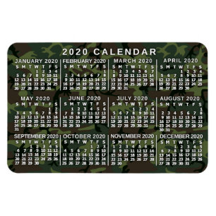 Magnet Flexible Calendrier 2020 (Voir la description pour la nouve