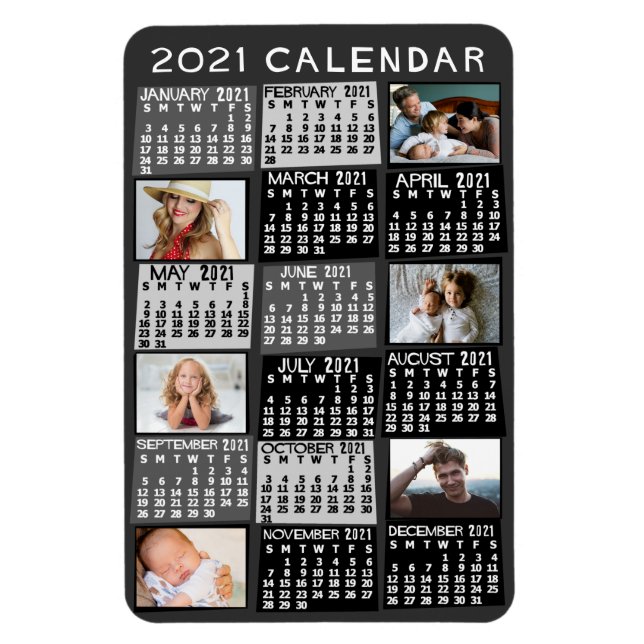 Magnet Flexible Calendrier 2021 (Voir la description pour la nouve (Vertical)