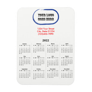 Magnet Flexible Calendrier 2022 avec logo