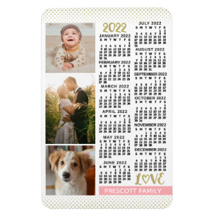 Magnet Flexible Calendrier 2022 (Voir la description pour la nouve