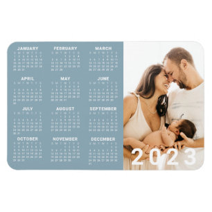 Magnet Flexible Calendrier 2023 Photographie de famille   Couleur