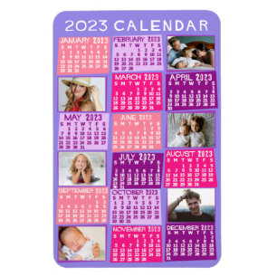 Magnet Flexible Calendrier 2023 (Voir la description pour la versi