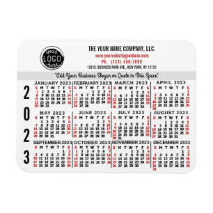 Magnet Flexible Calendrier 2023 (Voir la description pour la versi