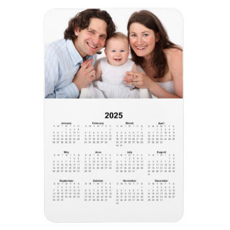 Magnet Flexible Calendrier 2025 avec aimant photo personnalisé
