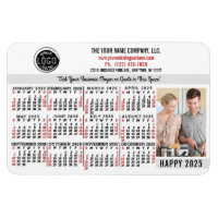 Calendrier 2025 Easy Custom Business Logo Nom Phot