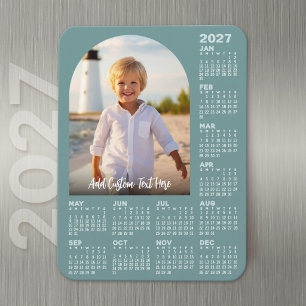 Magnet Flexible Calendrier 2027 avec photo - Arche moderne