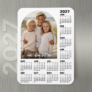 Magnet Flexible Calendrier 2027 avec Photo - Arche Moderne